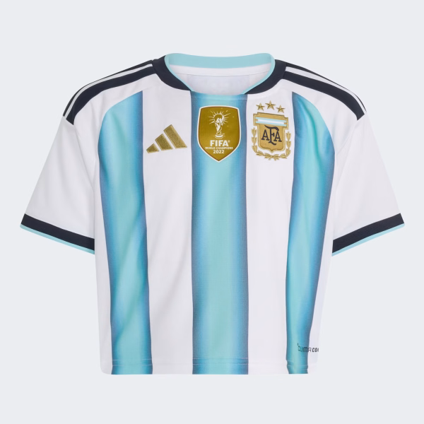 2026 Argentina Home Women Cropped Jersey