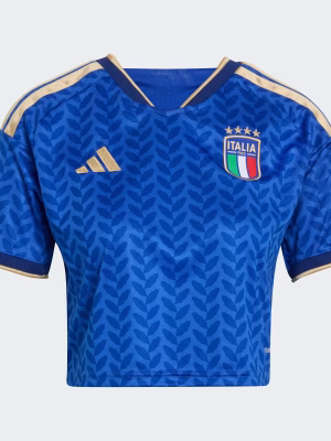 2026 Italy Home Women Cropped Jersey